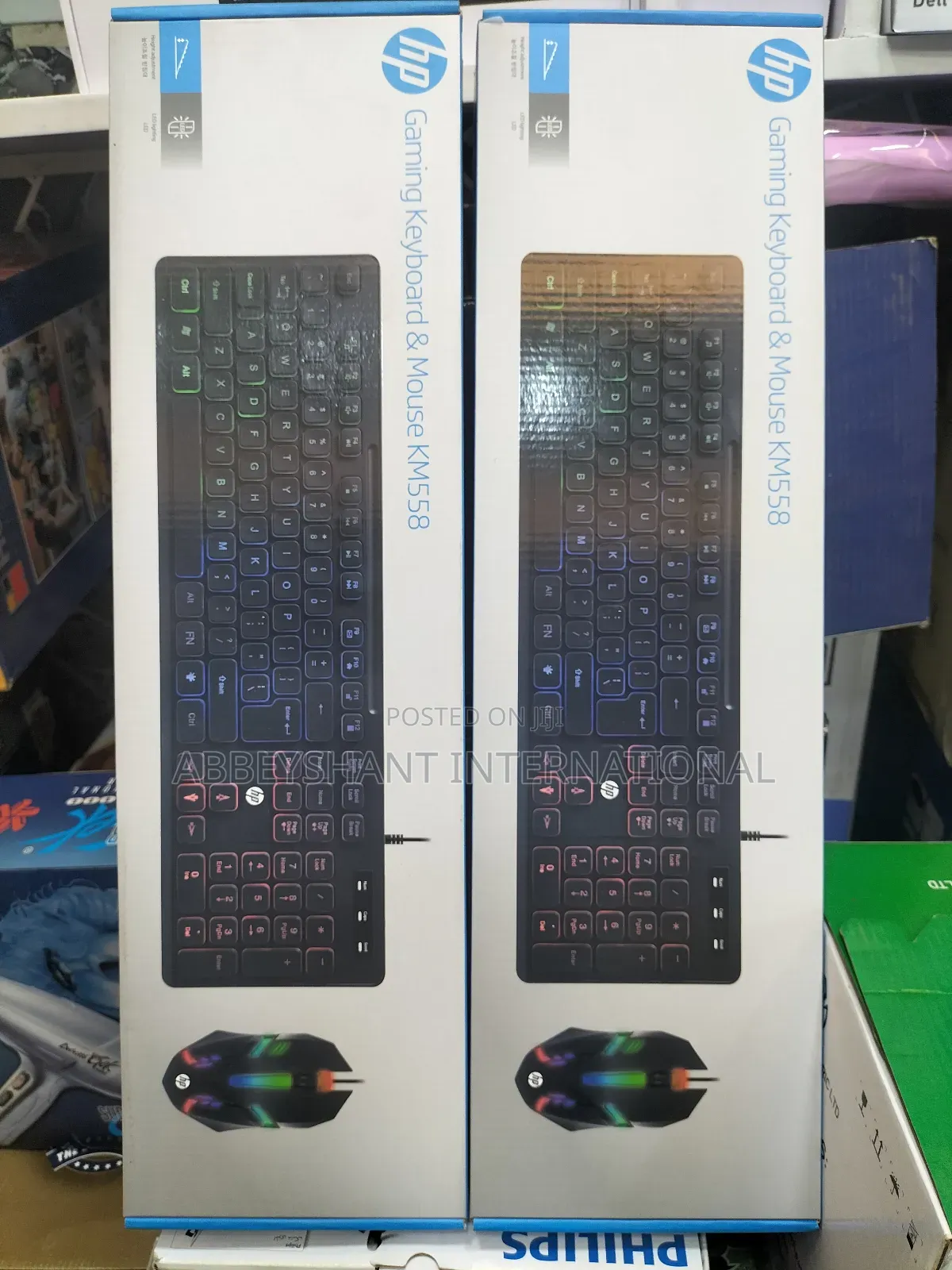 Hp Usb Gaming Keyboard and Mouse Km558 - With Backlight