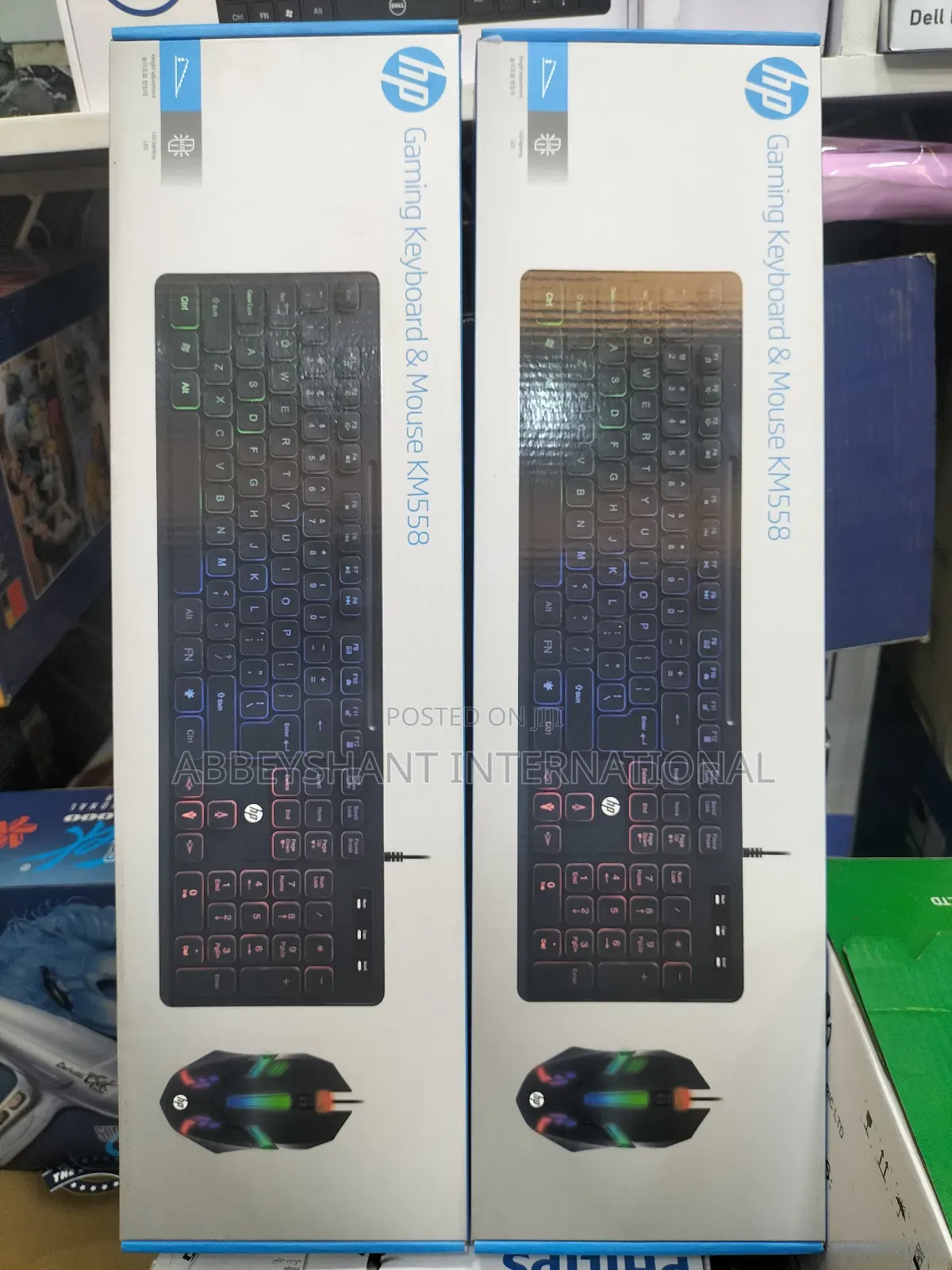 Hp Usb Gaming Keyboard and Mouse Km558 - With Backlight
