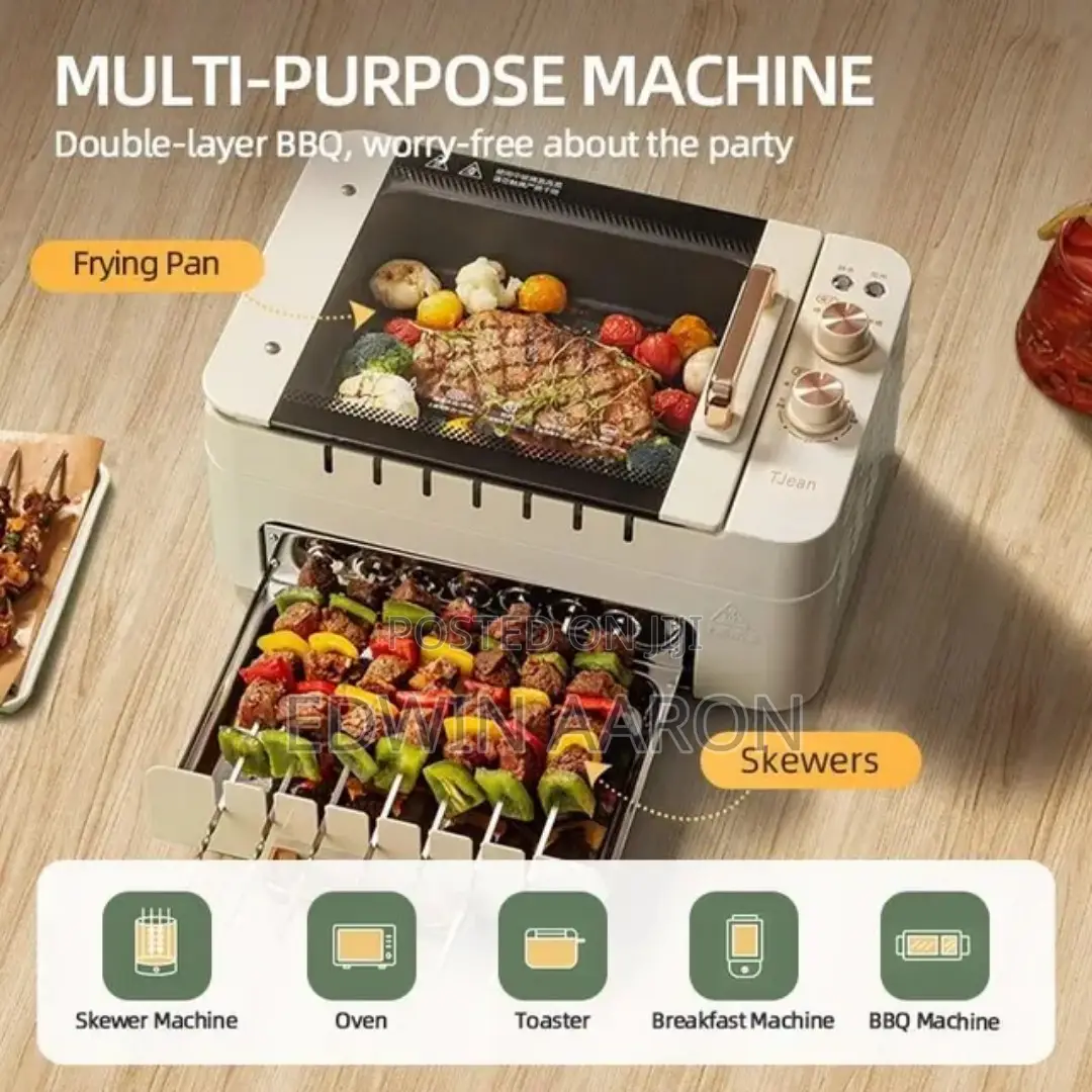 3 in 1 Electric BBQ Grill Machine ( Home Use)