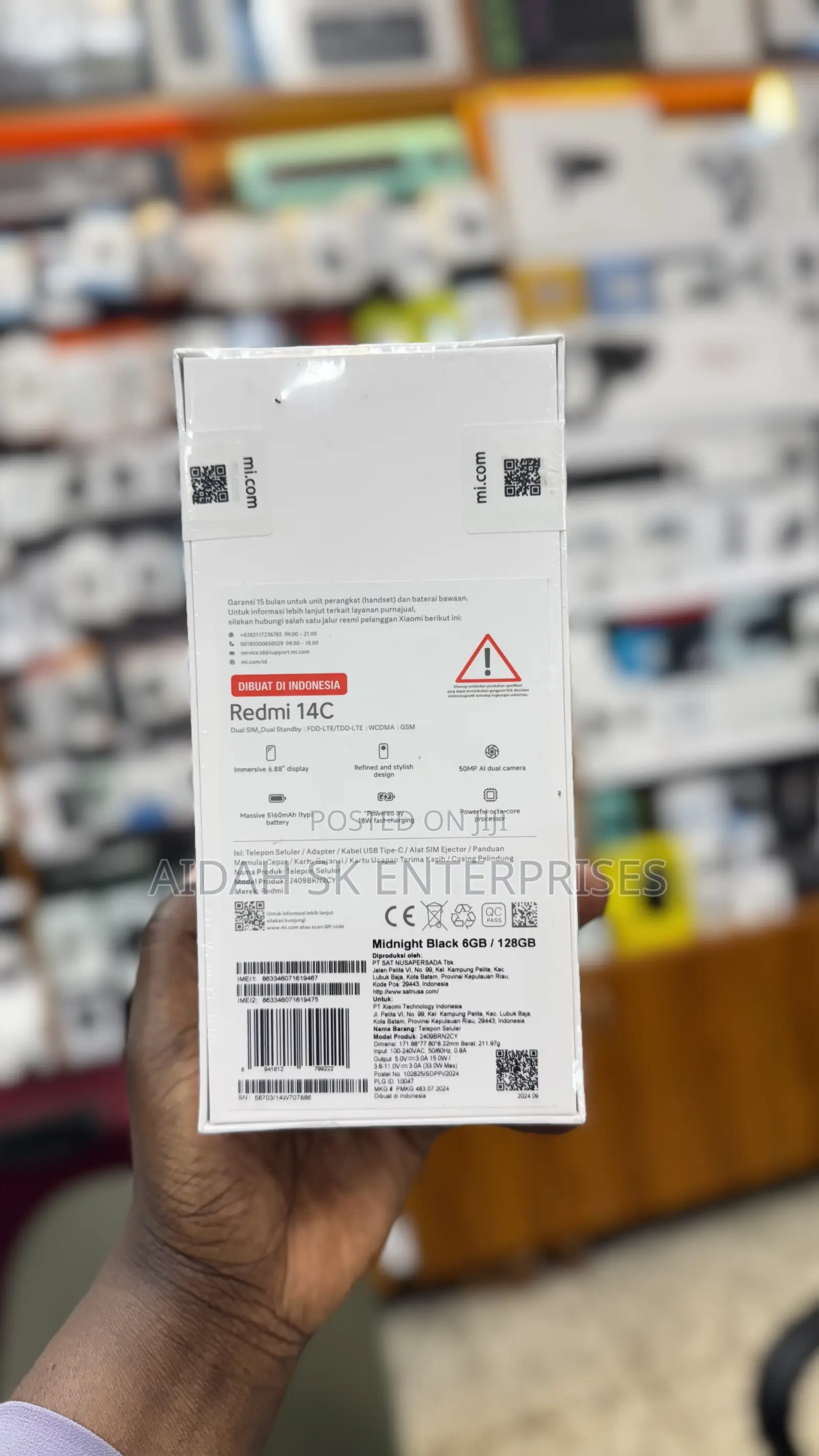 New Xiaomi Redmi 14C 128 GB Black