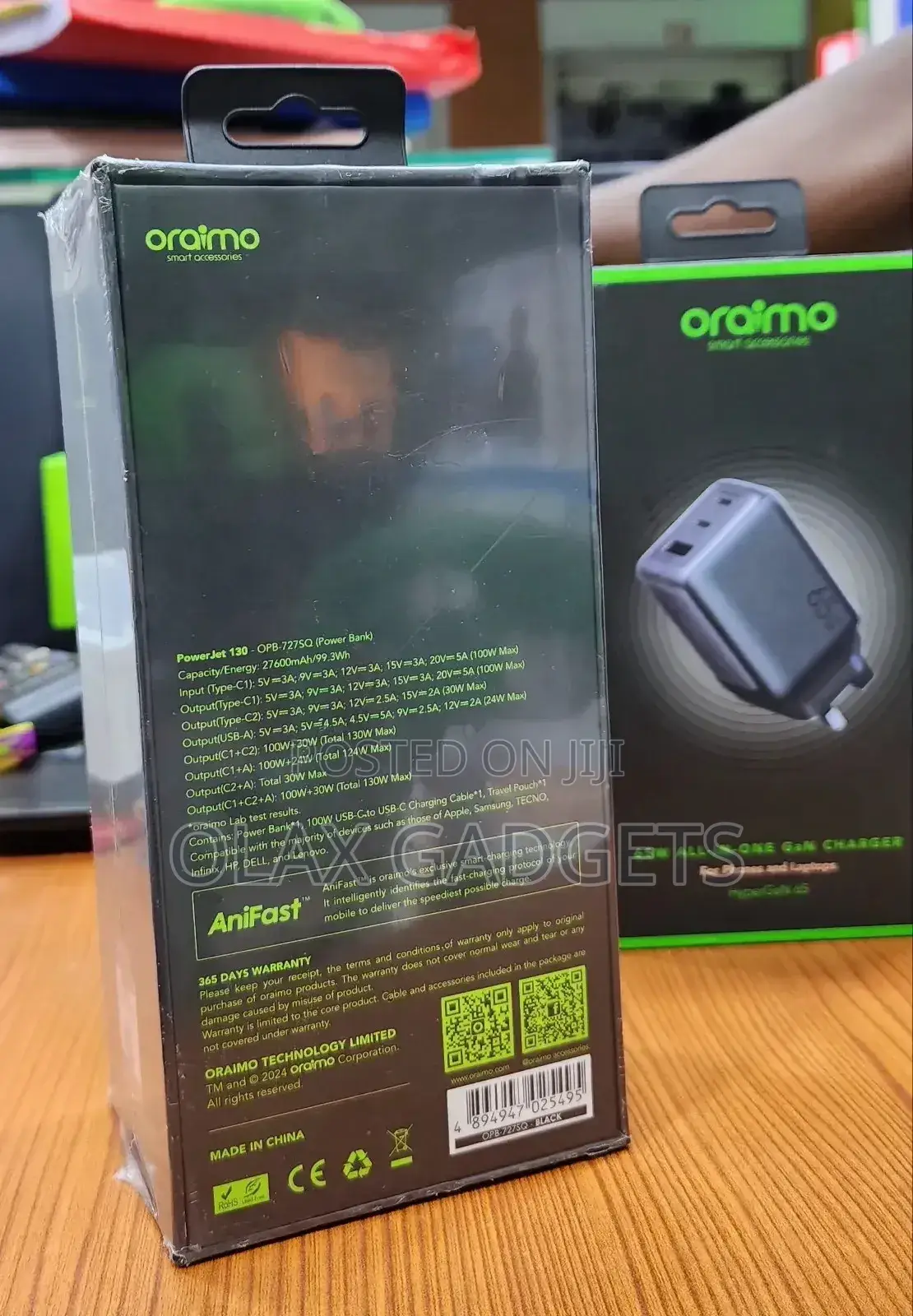 Oraimo Powerjet 130 27600mah 130w Power Bank