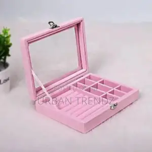 Velvetdrawer Transparentjewelry Display Box Organizer - Gray