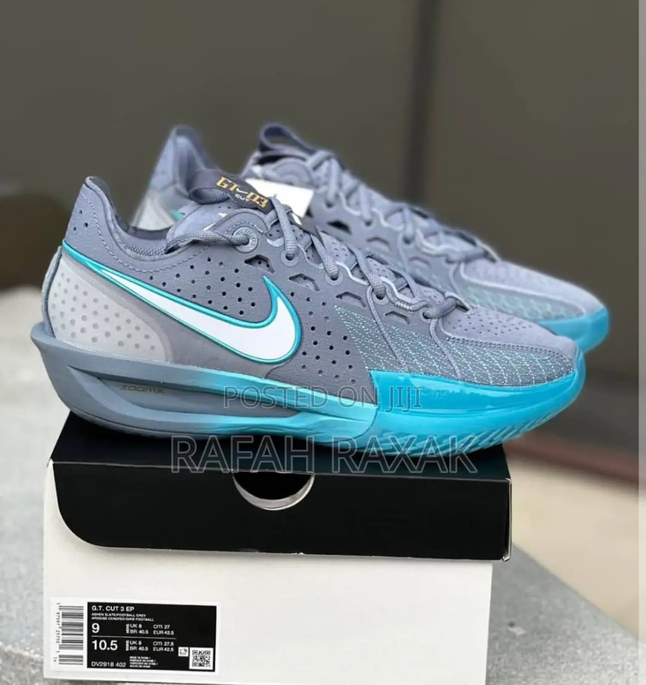 Original Grey Nike Air Zoom G.T Cut 3 Basketball Sneakers
