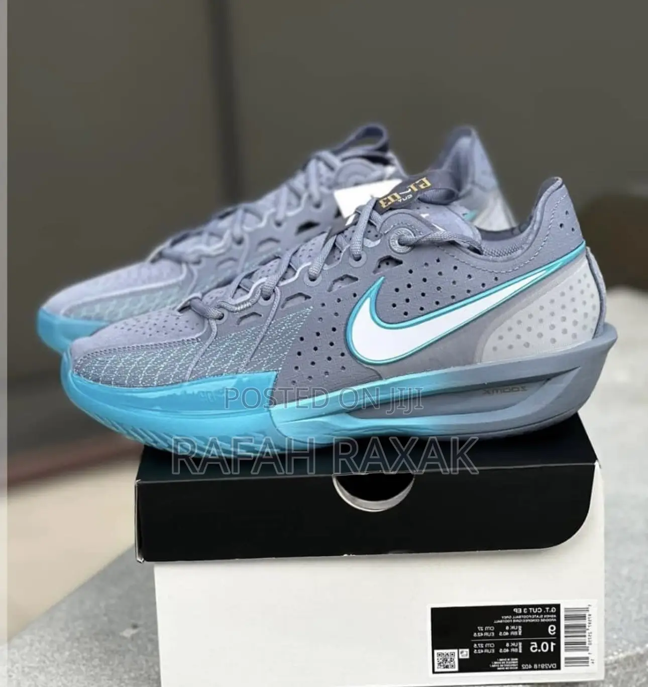 Original Grey Nike Air Zoom G.T Cut 3 Basketball Sneakers
