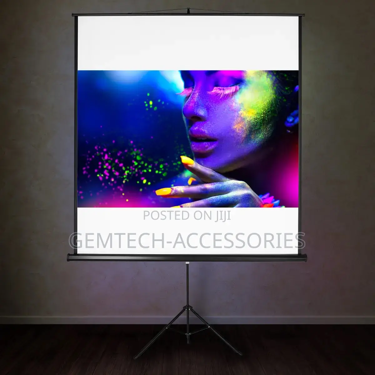 Projection Screen With Stand ( Tripod) 1.8m X 1.8m