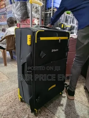 Noble D Favors Extra Large Cloth Suitcases.( Black)