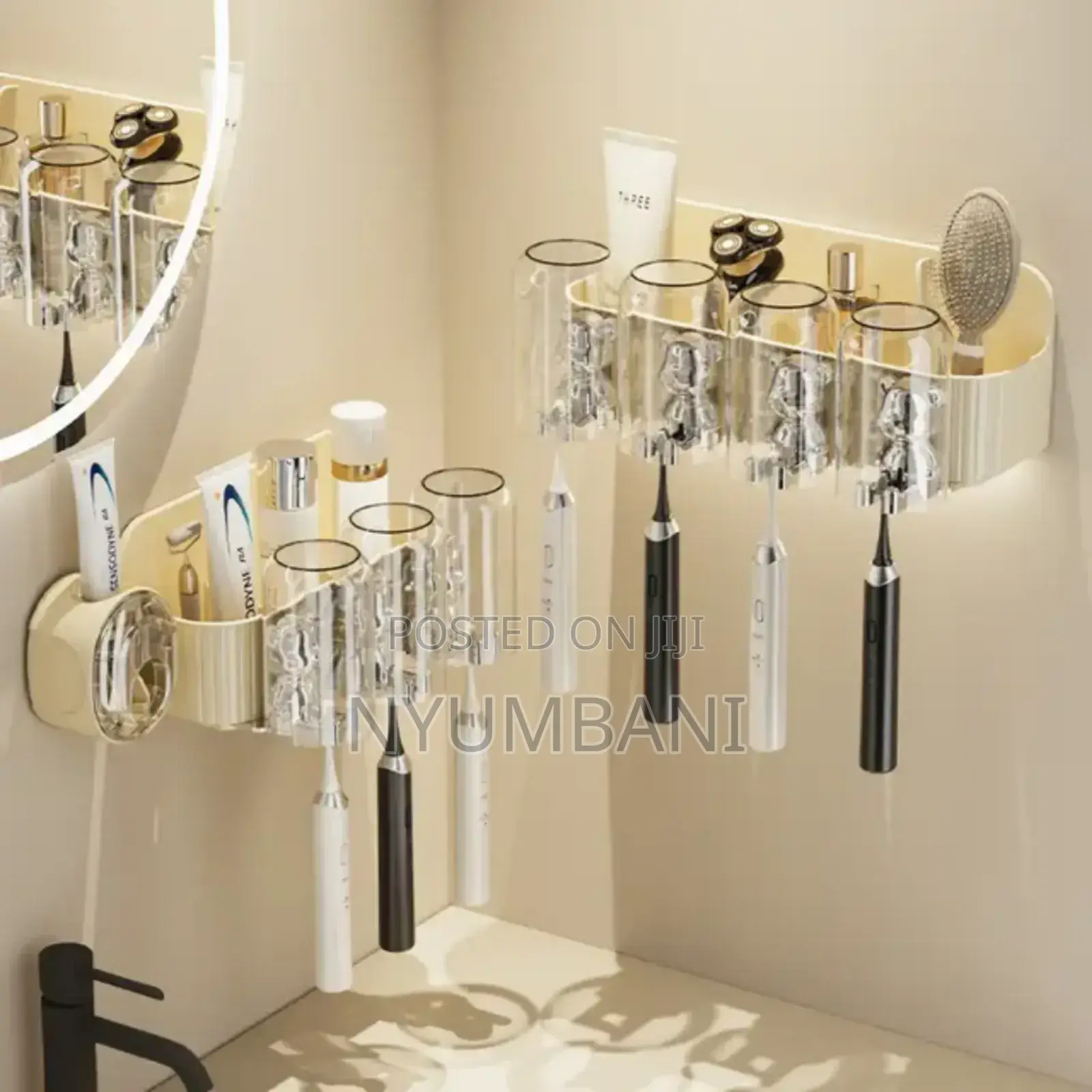 Tooth Paste Dispenser With Cups