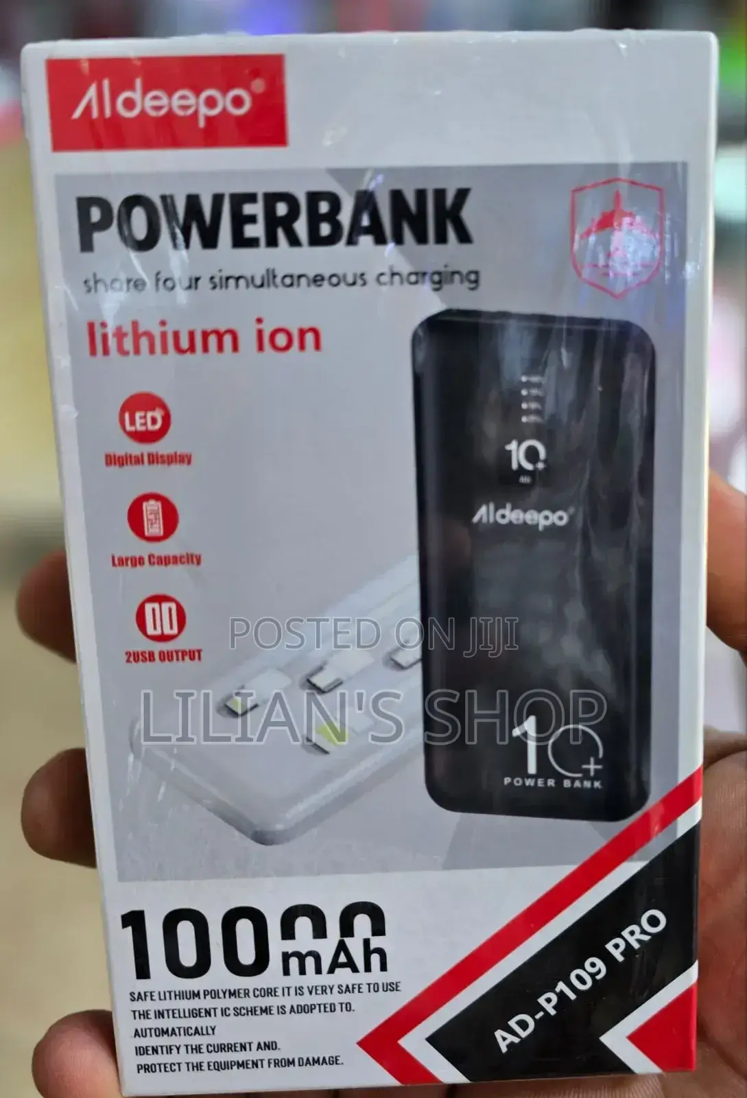 Aldeepo 10000mah Durable Power Bank