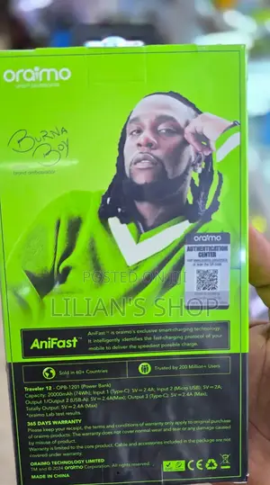 Oraimo Heavy-Duty Power Bank*20000mah