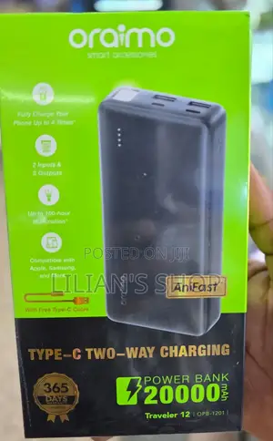 Oraimo Heavy-Duty Power Bank*20000mah