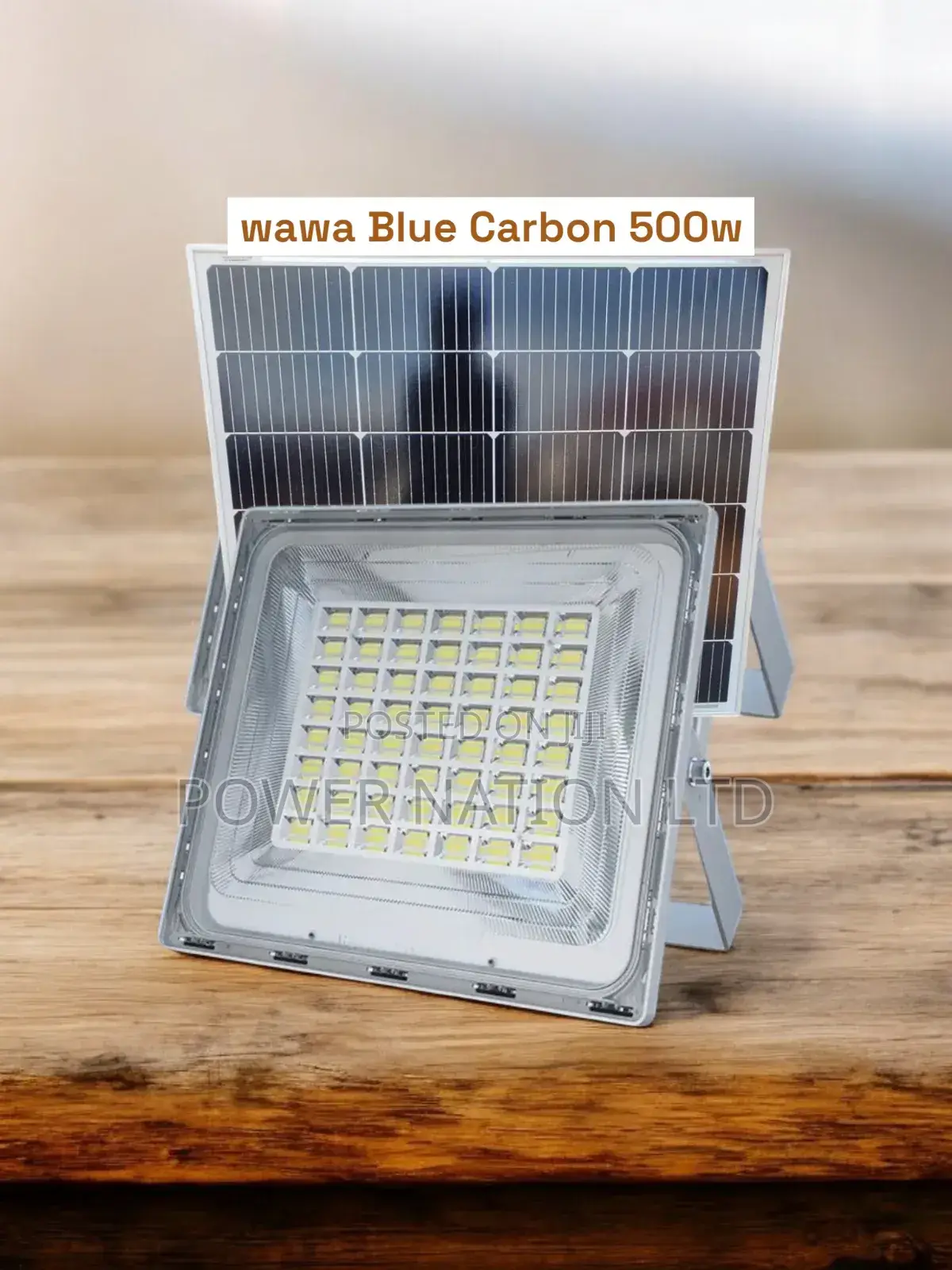 500w Blue Carbon Wawa Solar Flood Light Light Your City