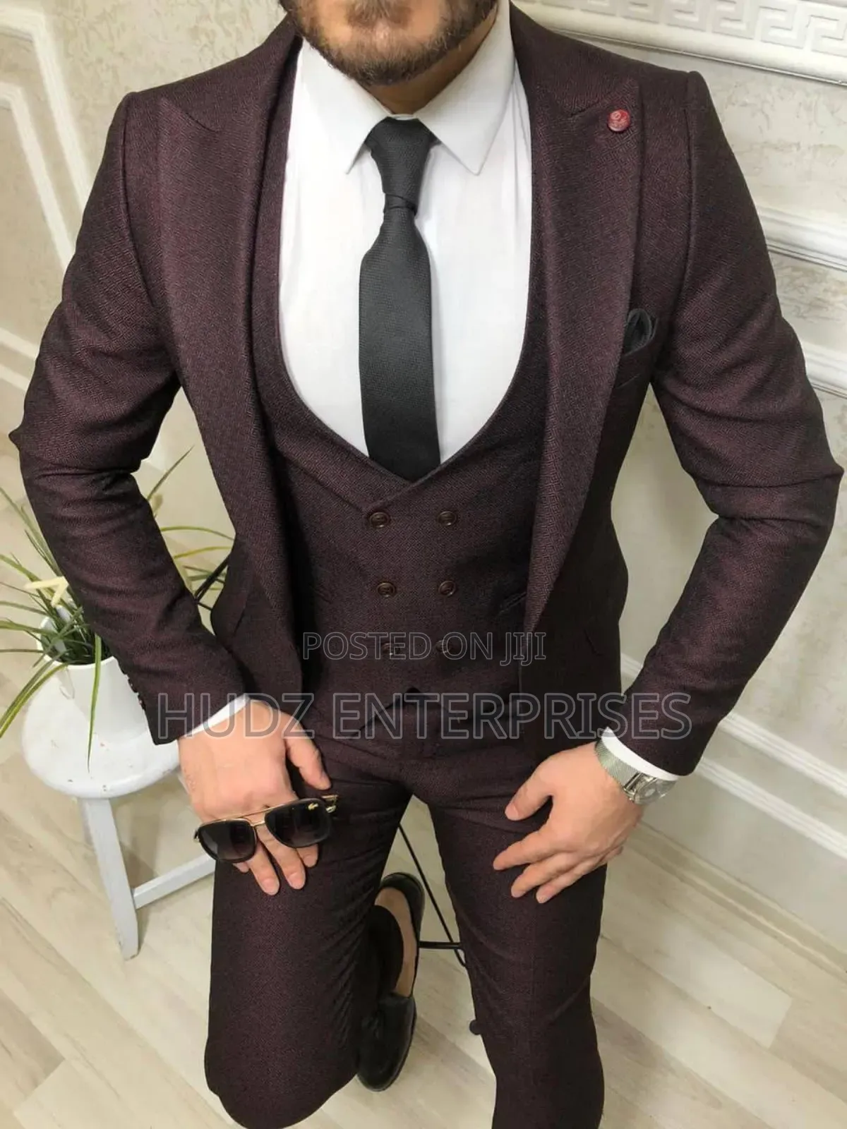Turkish Celebrity Suit Coffee