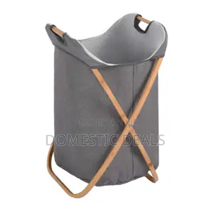 Folding Bamboo Laundry Basket