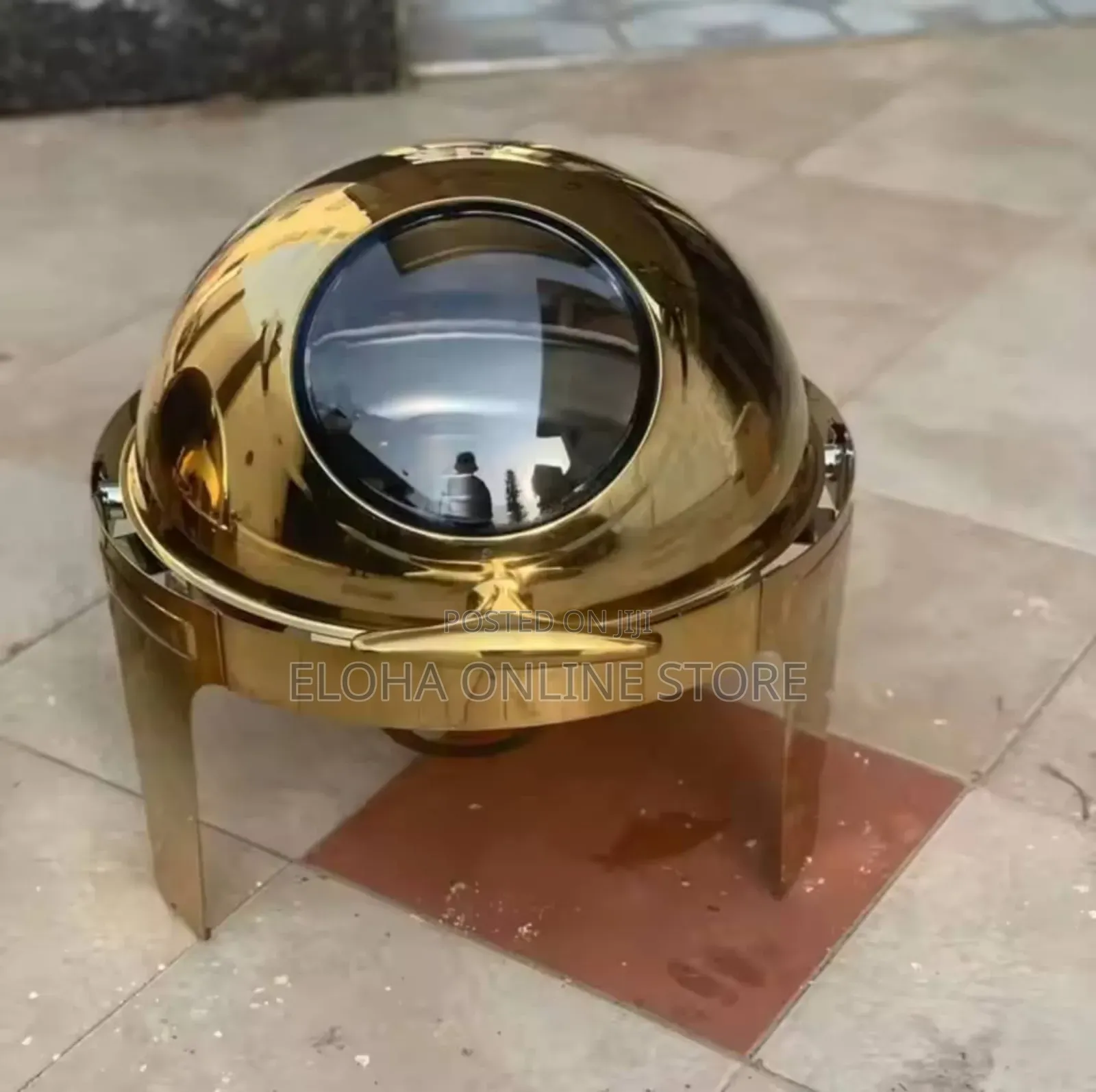 Stainless Steel Round Chafing Dishes With Visible Lid