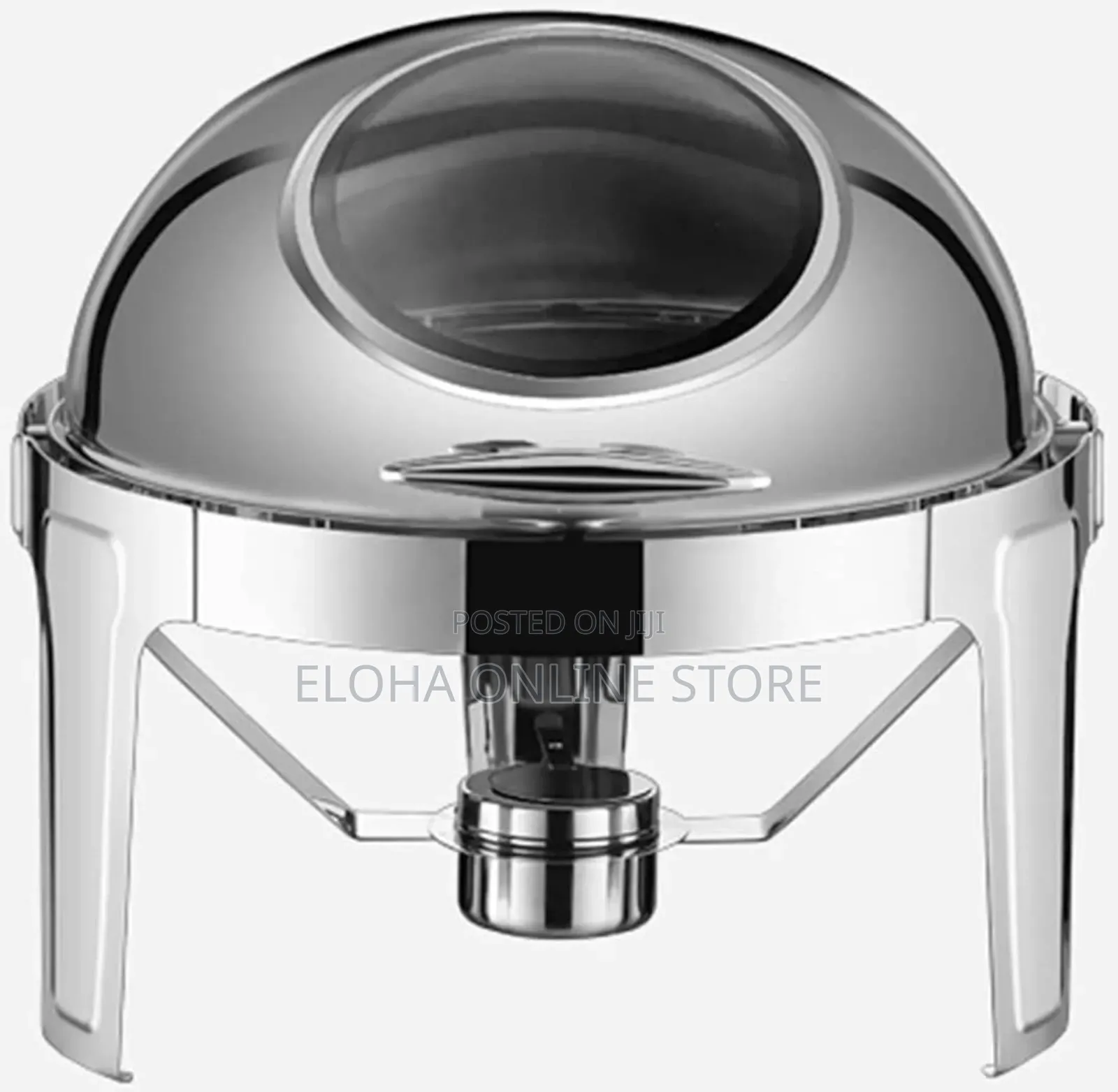Stainless Steel Round Chafing Dishes With Visible Lid