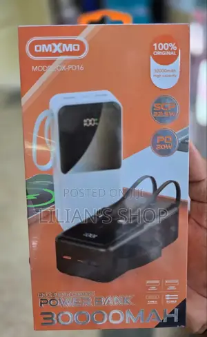 Omxmo Original Power Bank 30000mah