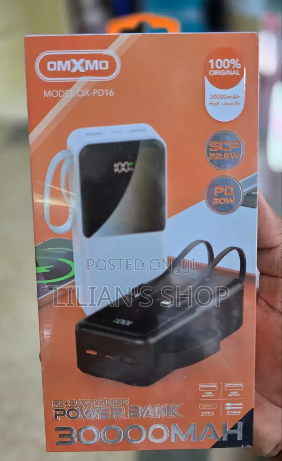 Omxmo Original Power Bank 30000mah