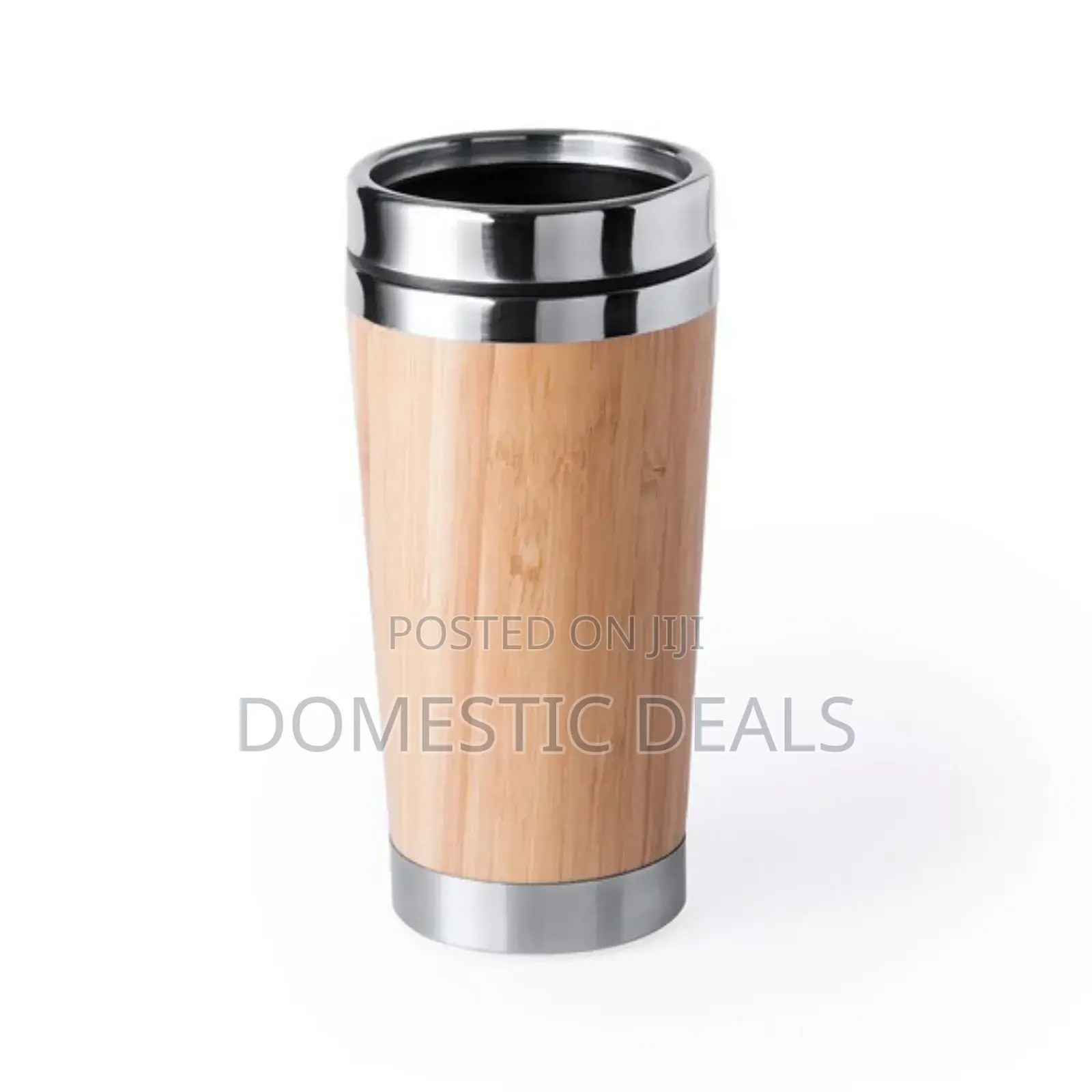 Stainless Steel Bamboo Travel Mug
