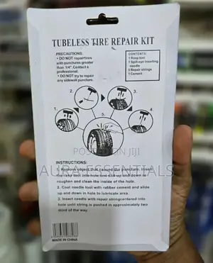 4 in 1 Universal Tubeless Tyre Puncture Repair Kit