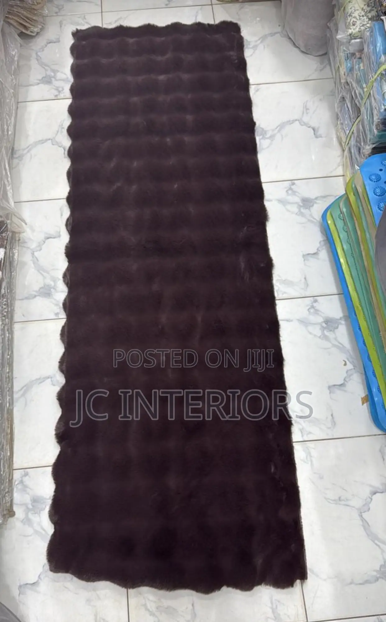 Rabbit Fur Bedside Rug