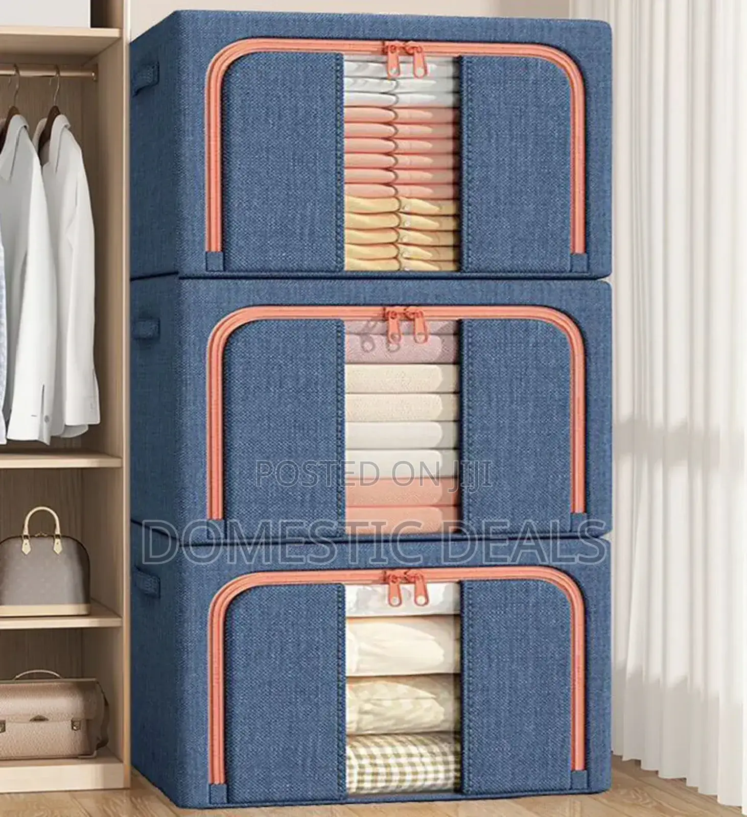 3pcs Clothing and Quilt Storage Boxes
