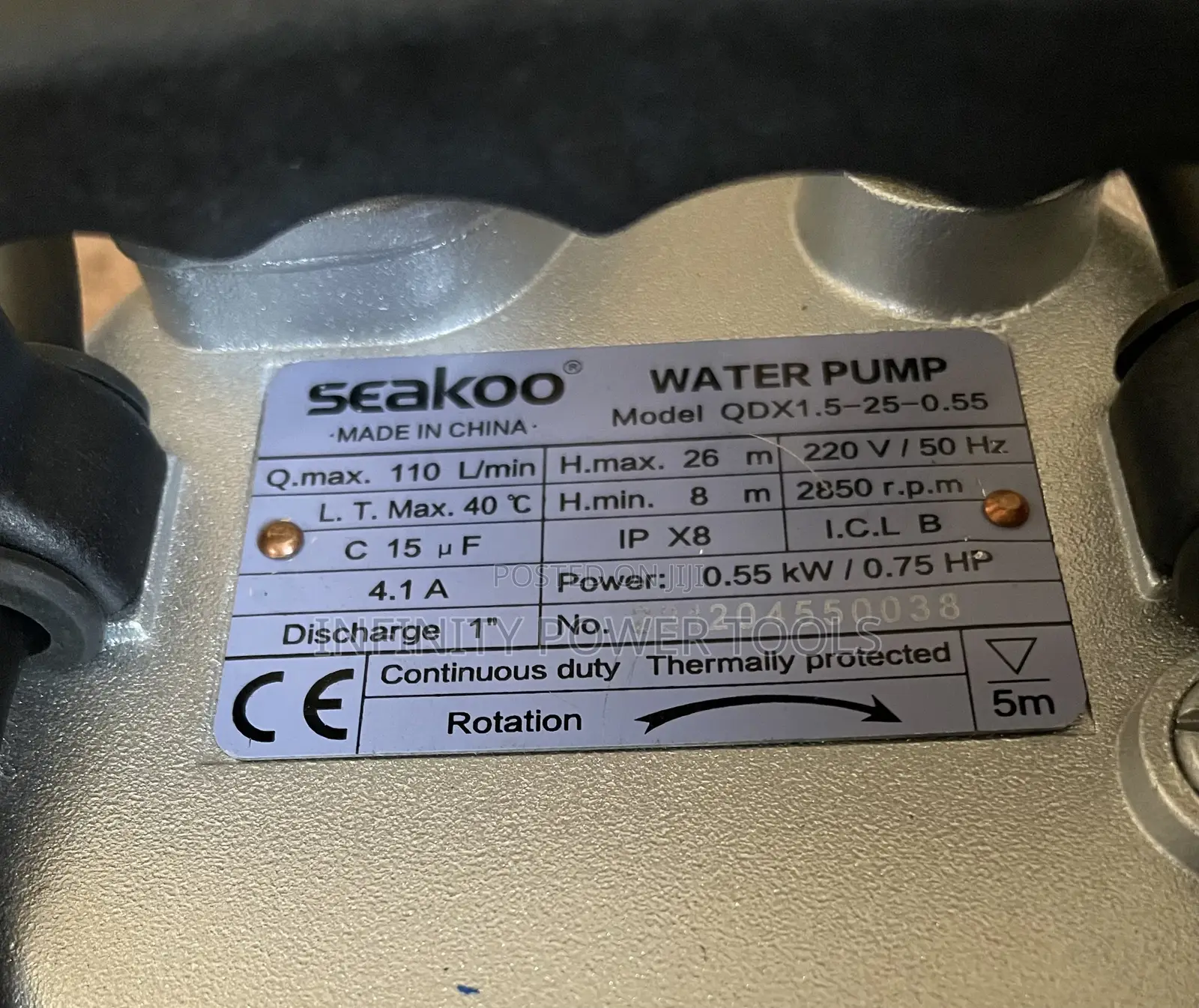 Seakoo Pump 26m
