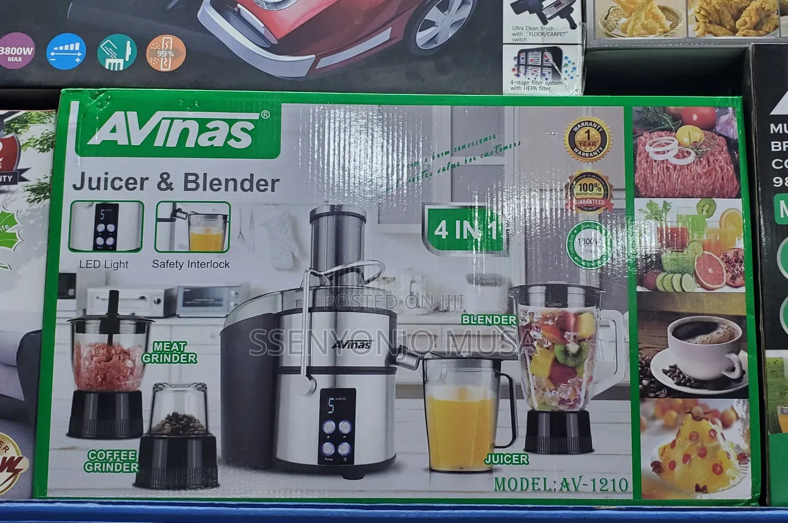 Avinas 4-in-1 Juicer Blender | 1800w Multi-Functional
