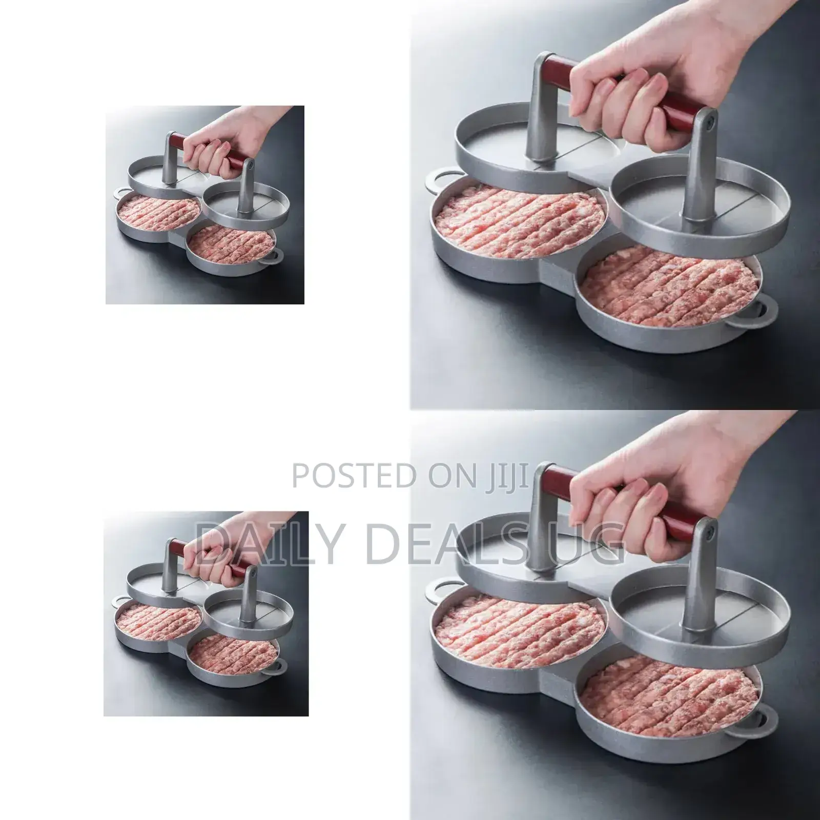 Stainless Double Burger Press