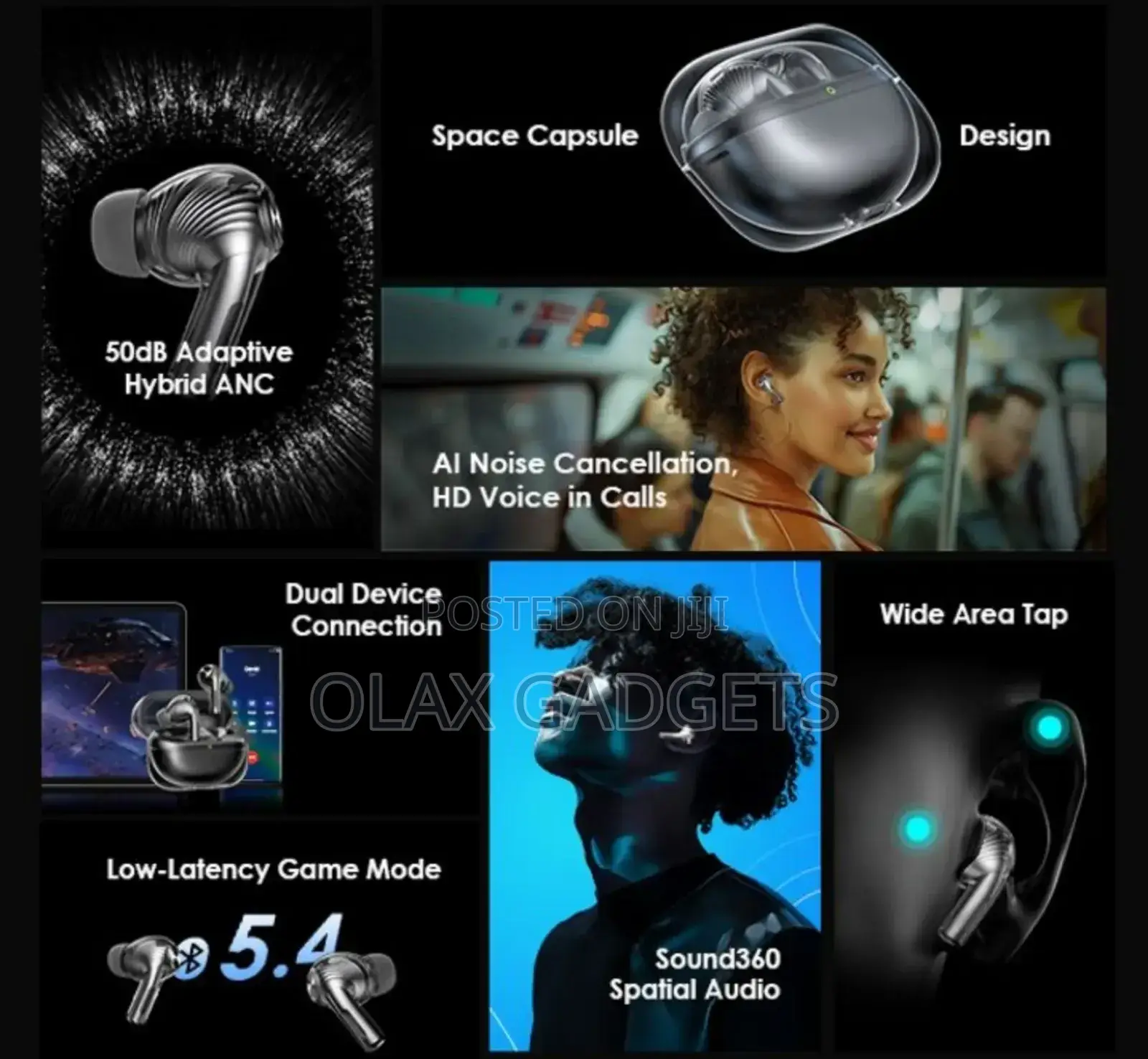 Oraimo OTW-930 Space Buds Pro Hybrid True Wireless Earbuds
