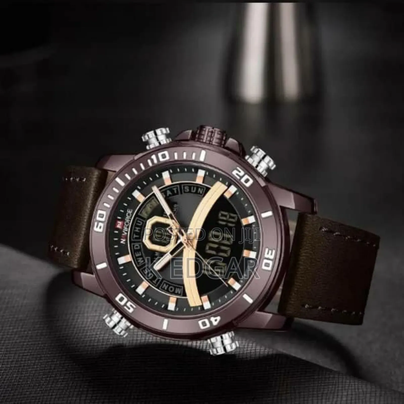 Brown Naviforce Watch