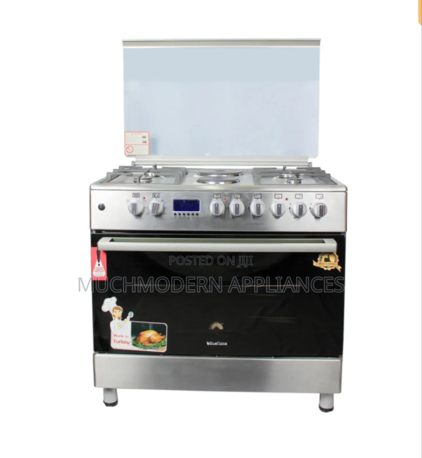 Blueflame Diamond Cooker, 90x60cm, Stainless Steel E9042ERF