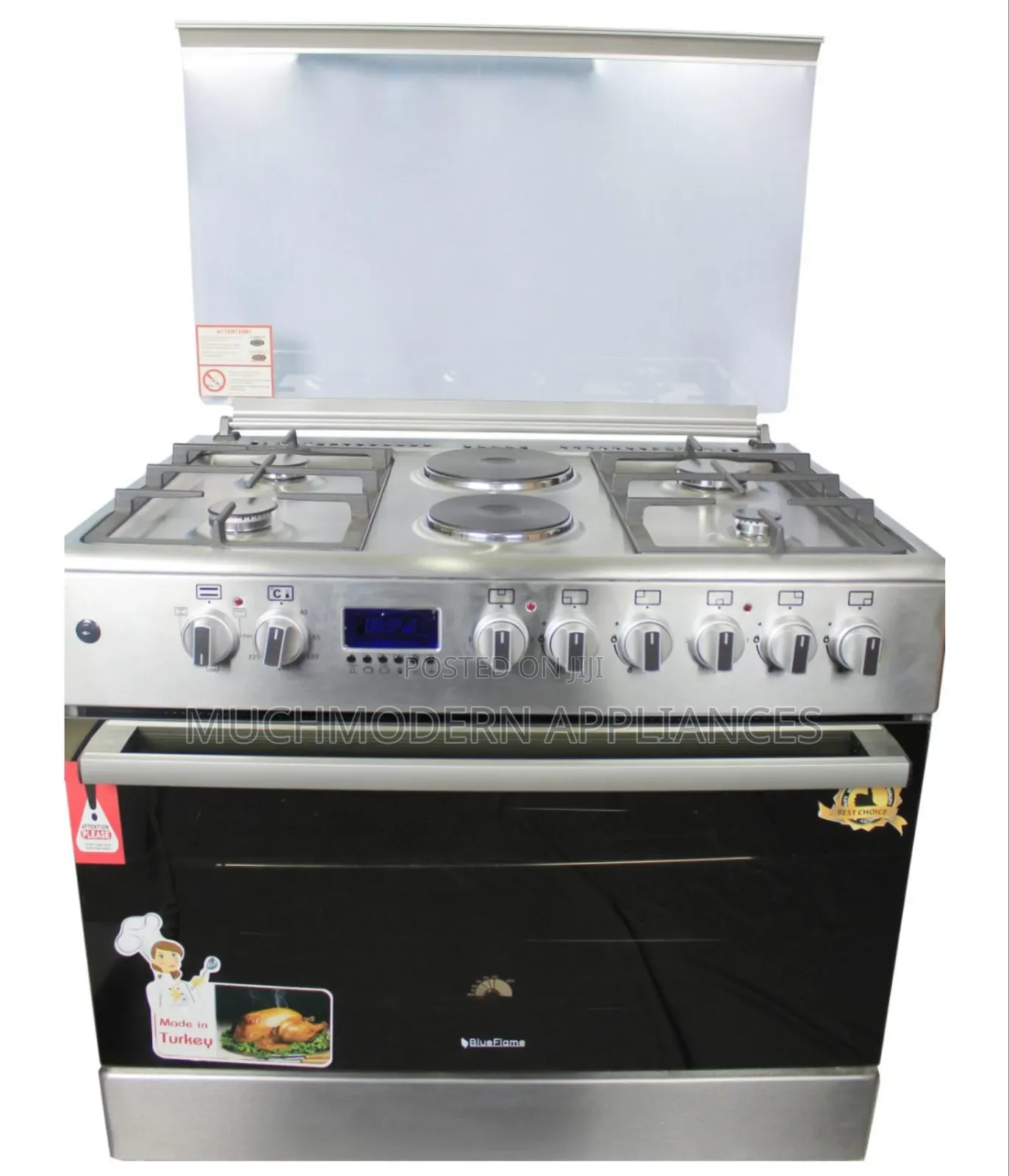 Blueflame Diamond Cooker, 90x60cm, Inox , Stainless Steel