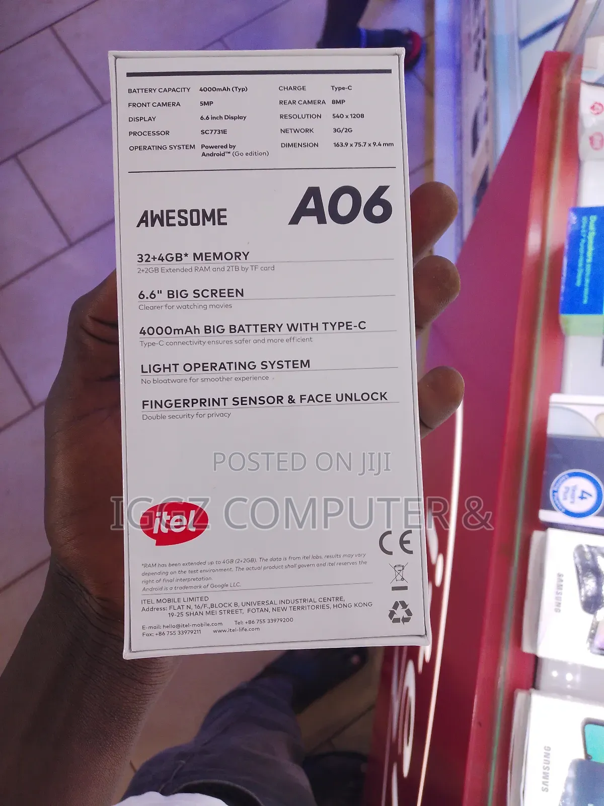 New Itel A06 32 GB Gold