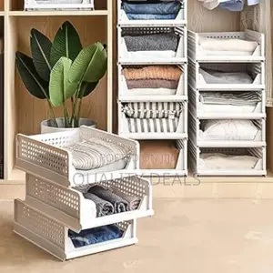 3pcs Foldable Closet Organizer Storage Boxes