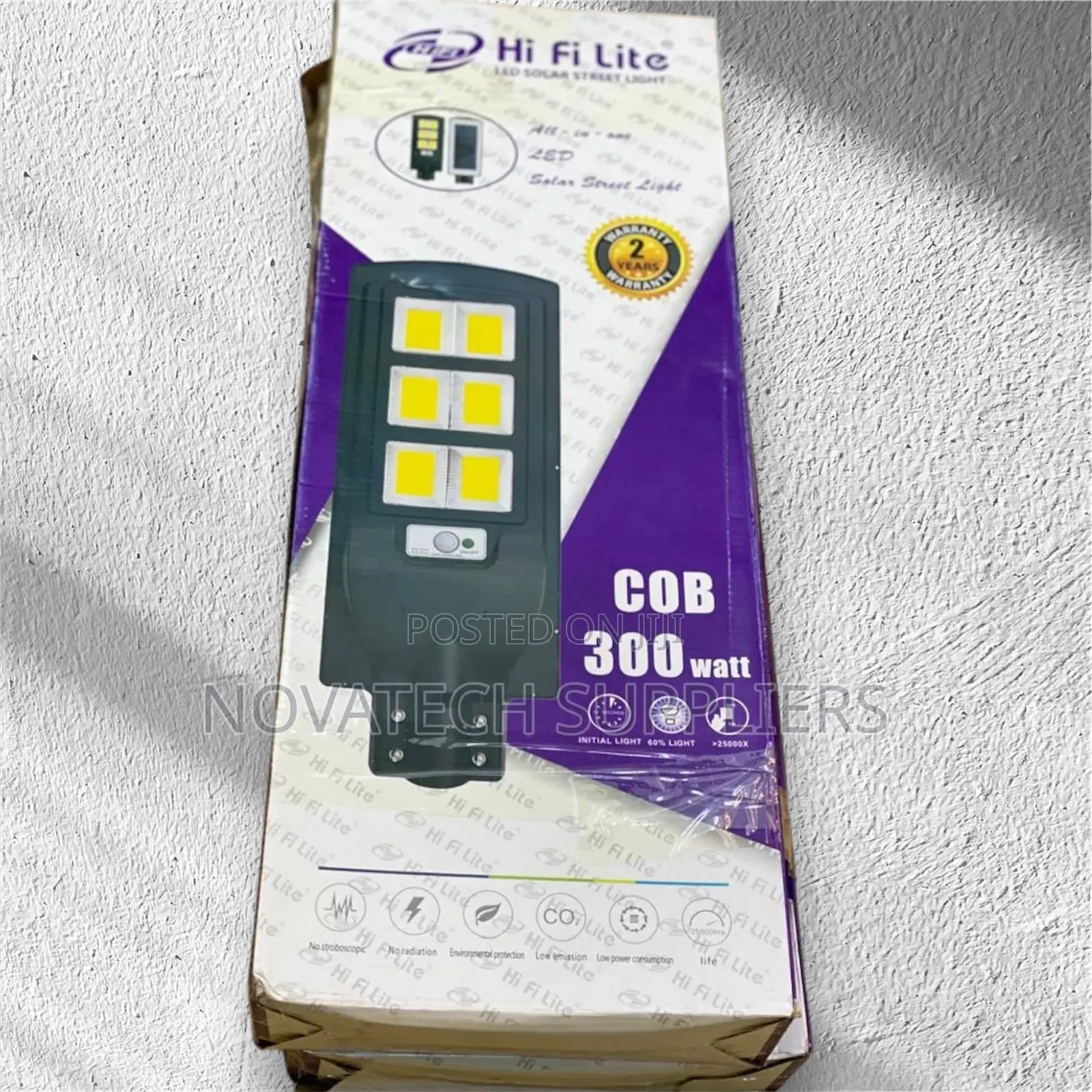 300W Hi Fi Lite Solar Street Lights Nkrum