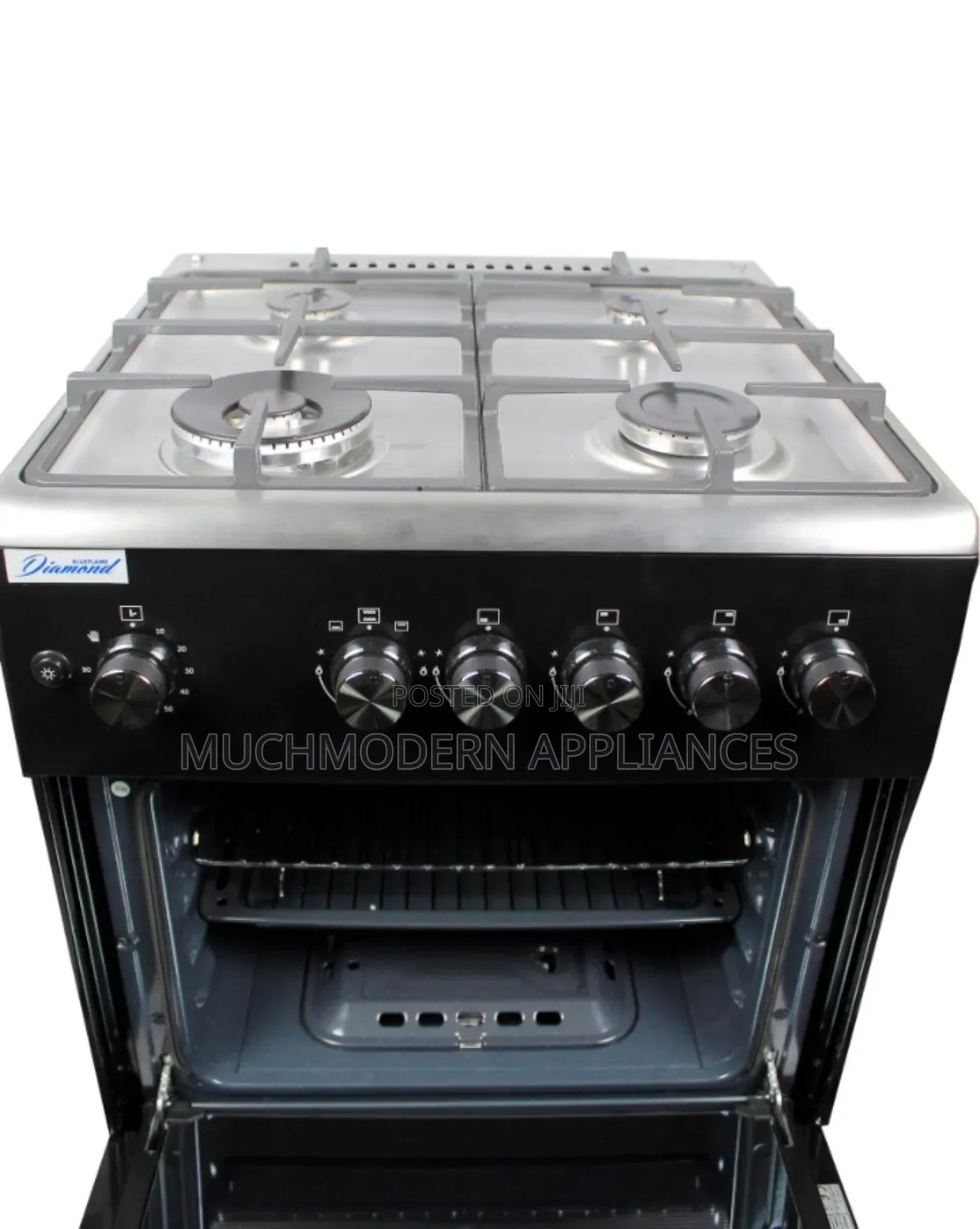 Blueflame Diamond Cooker, 60x60cm Full Gas, FST540G2-IBL-W