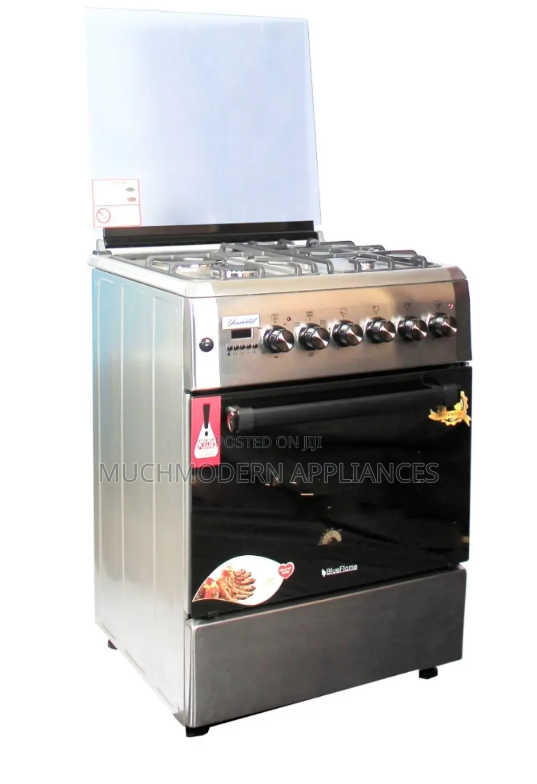 Blueflame Diamond Cooker, 60x60cm, 3 Gas 1electric Oven