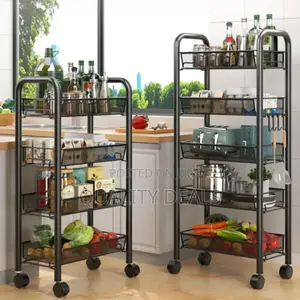 Kitchen 5 Tier Mobile Spice Rack