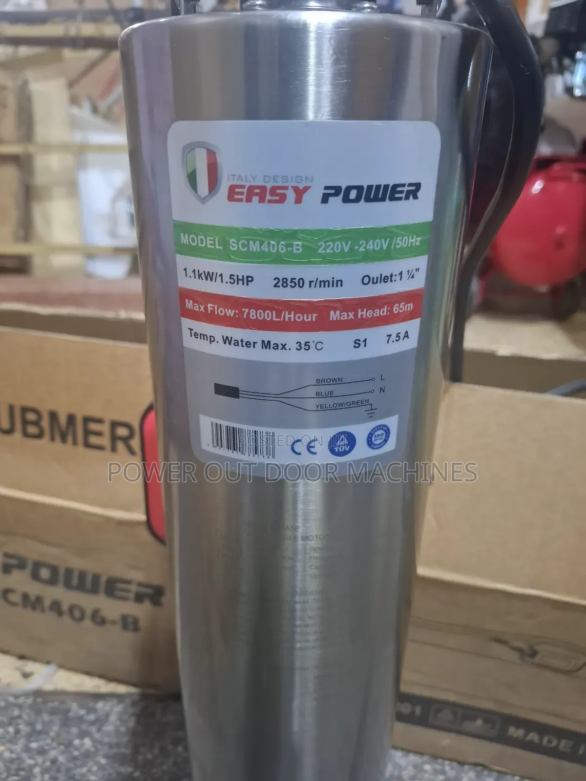 65 Meters / 200 Feet Deep Well Italy Submersible Pump