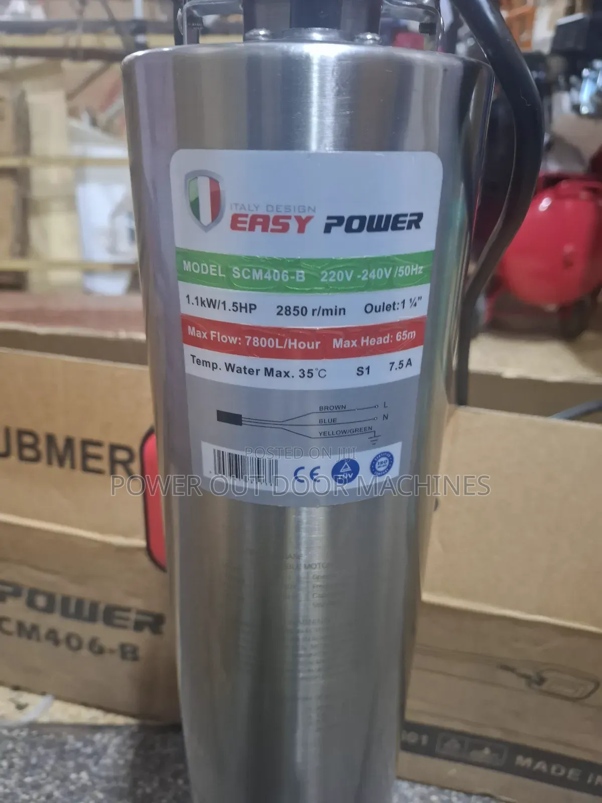65 Meters / 200 Feet Deep Well Italy Submersible Pump