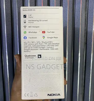 New Nokia 8000 4G 4 GB White