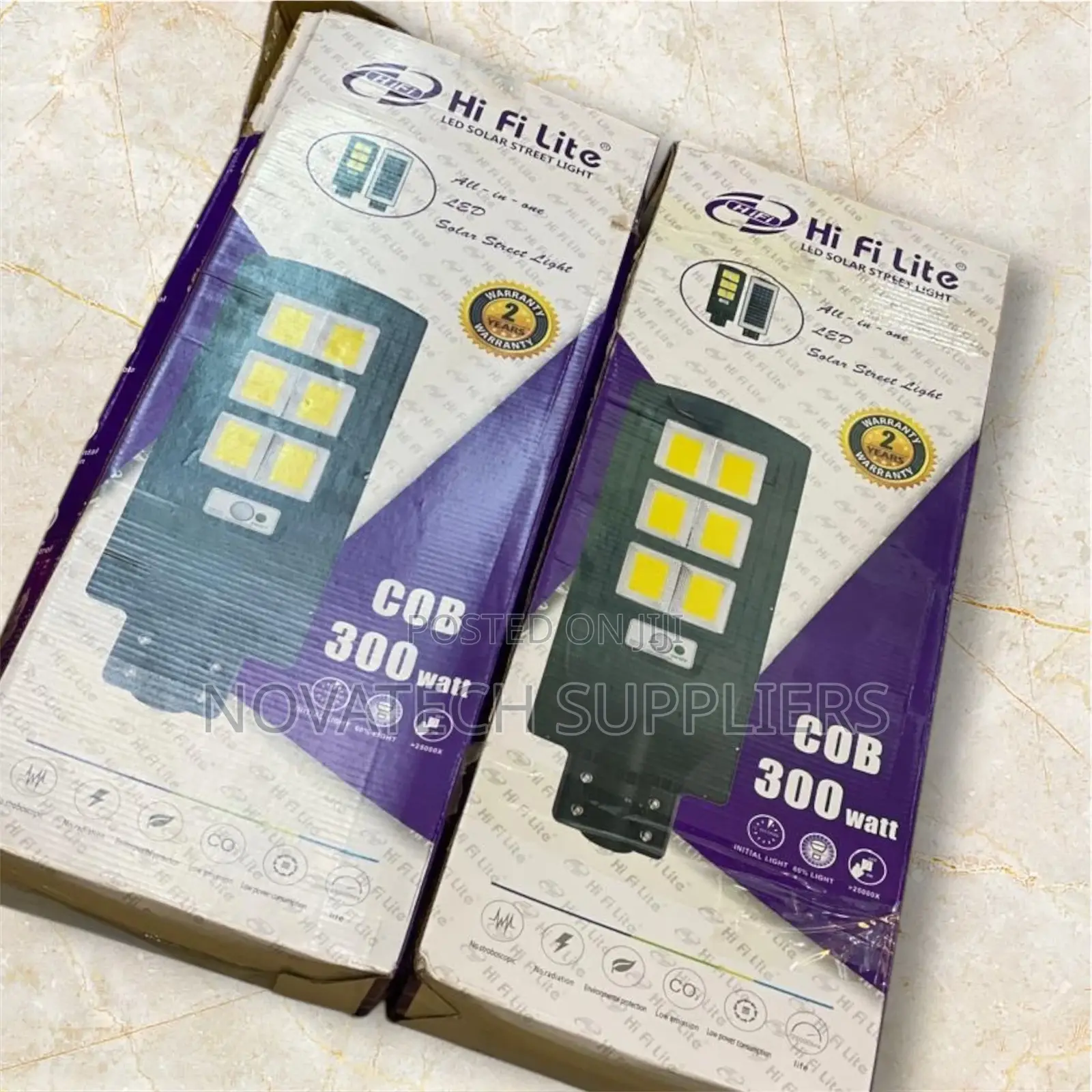 300W LED Solar Street Lights Automatically on and Off