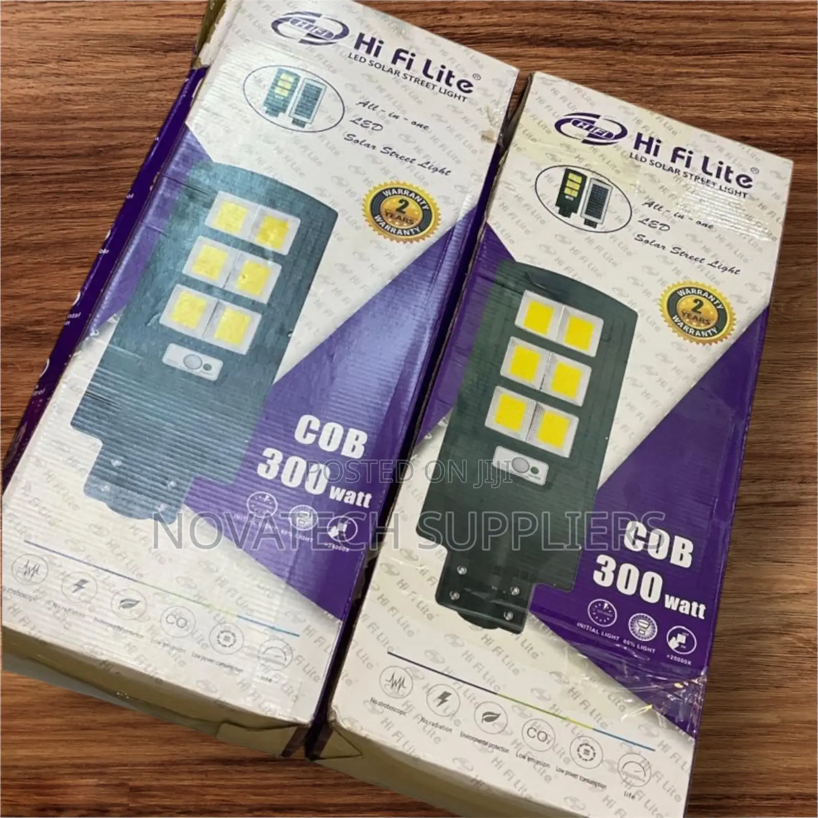 300W Hi Fi Lite LED Solar Street Lights Elvira