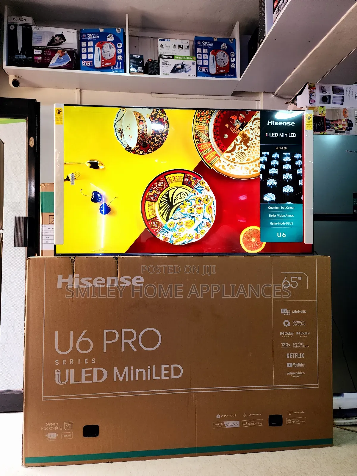 Hisense 65inches U6 PRO Miniled Vidaa Tv