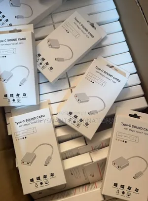 External USB Type C Sound Card 3.5mm AUX Microphone