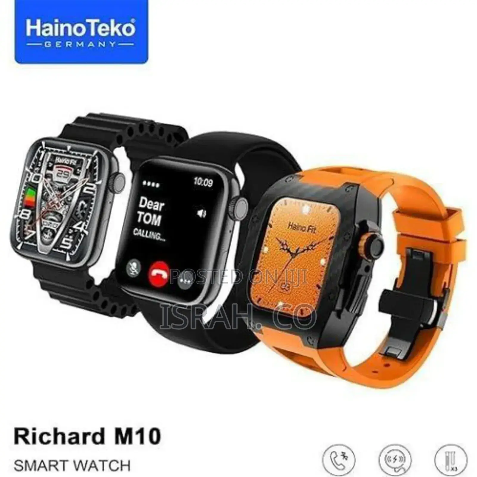 1 Piece of M10 Smart Watchwithwireless Charger 2 Pair Strap