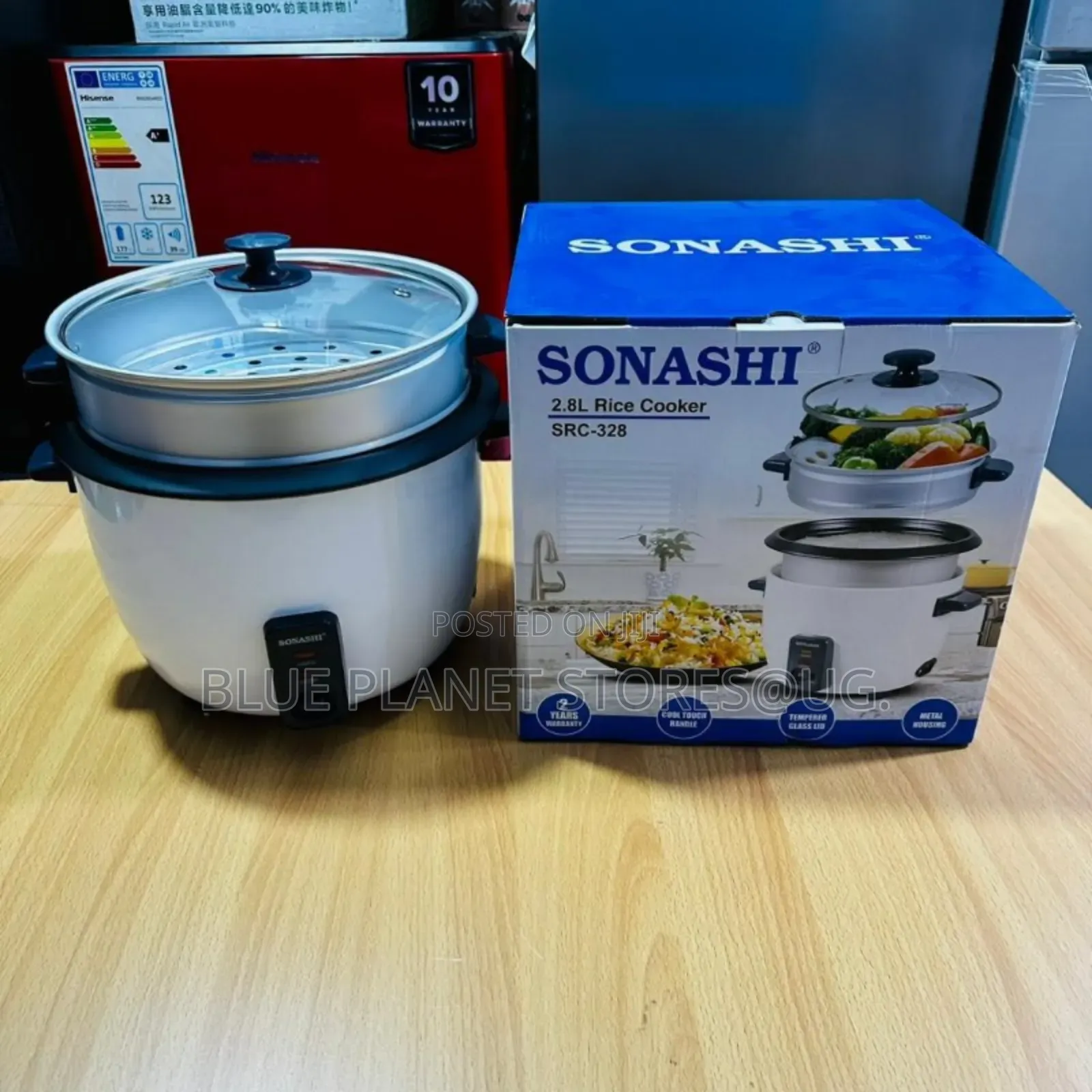 SONASHI 2.8litres Rice Cooker With Steamer _ 1000w _ SRC-328