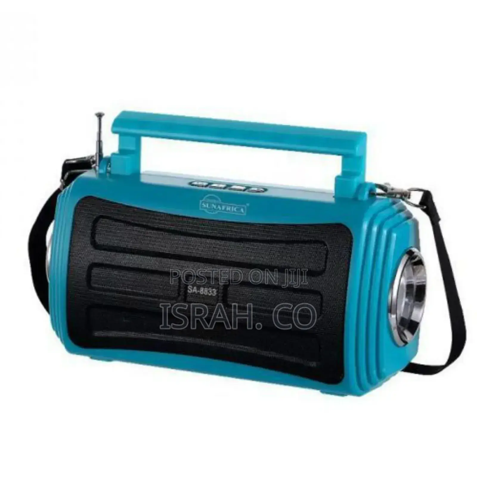 Portable Mini Speaker USB TF AUX FM DC5V Solar Glass - Black