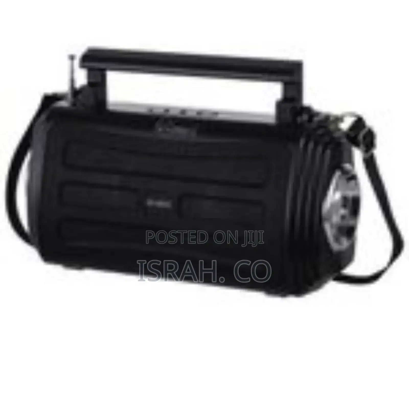 Portable Mini Speaker USB TF AUX FM DC5V Solar Glass - Black