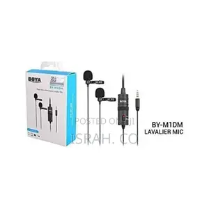 Boya BY-M1DM Microphone Dual Omni Directional Lavalier Mic